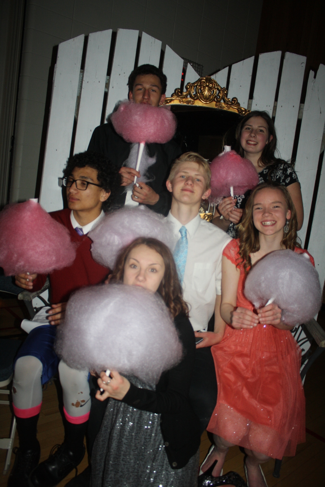 grad cotton candy and kids
